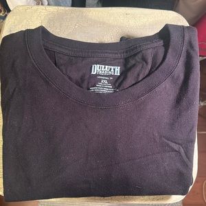 Duluth Trading Long Tail Heavy Cotton Black Long Sleeve T Shirt Size 2XL